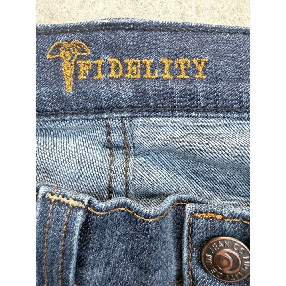 Fidelity Impala Jeans Mens 31 Blue Denim Straight Leg Made in USA Stretch